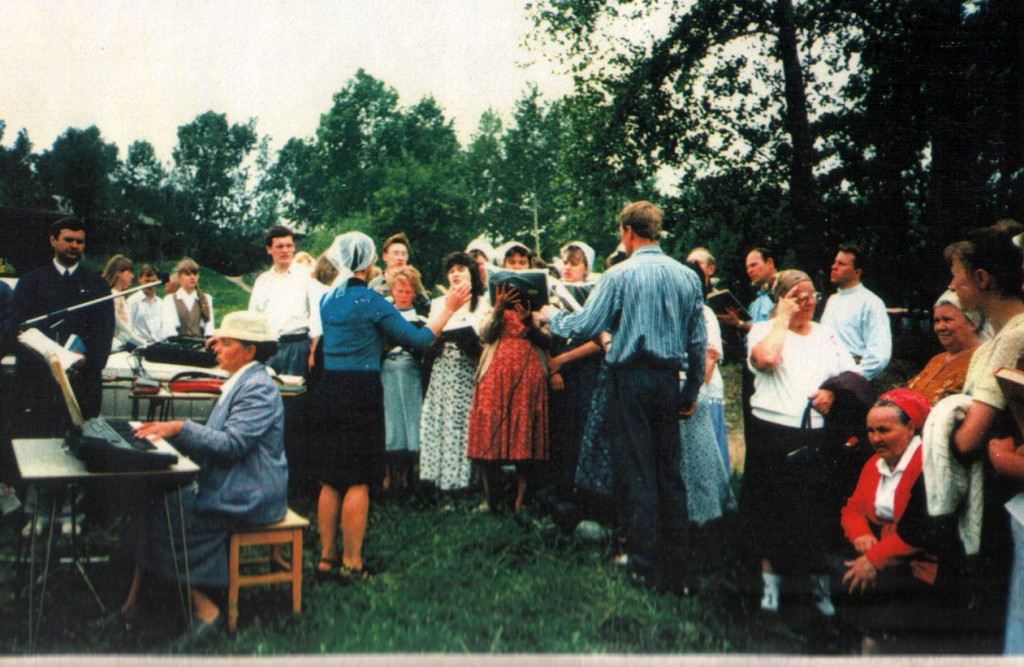 22 июня 1997 года. Крещение на реке Ангара